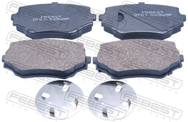 Комплект тормозных колодок дисковый тормоз FEBEST 0701-SQ625F