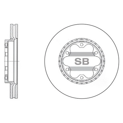 Hi-q диск тормозной передний HI-Q sd4005