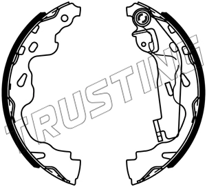 Колодки барабанные задние TRUSTING 253731