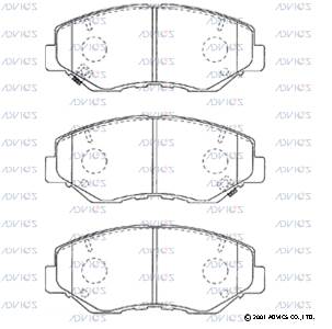 Комплект тормозных колодок дисковый тормоз ADVICS C1N031