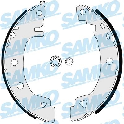 Комплект тормозных колодок SAMKO 84920