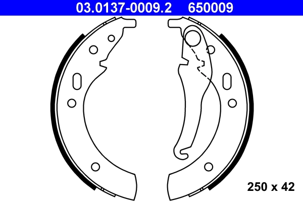 Комплект тормозных колодок ATE 03.0137-0009.2