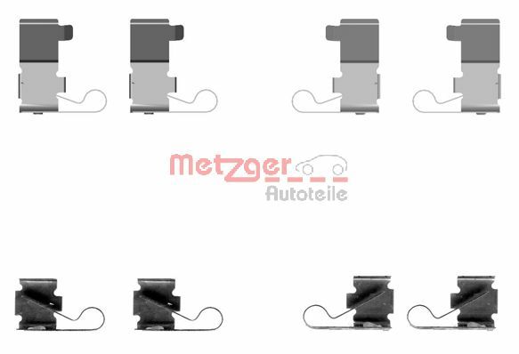 Комплектующие колодки дискового тормоза METZGER 109-1699