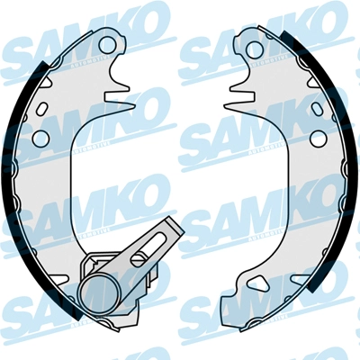 Комплект тормозных колодок SAMKO 84930