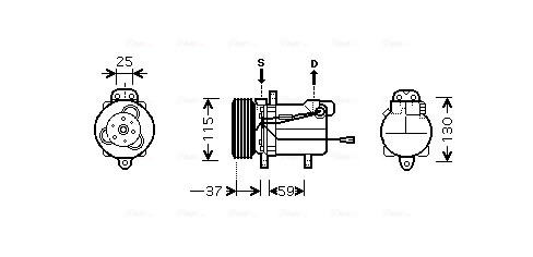Компрессор кондиционер AVA QUALITY COOLING SZAK092