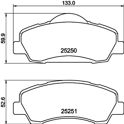 Комплект тормозных колодок дисковый тормоз HELLA/BEHR/PAGID 8DB 355 040-561