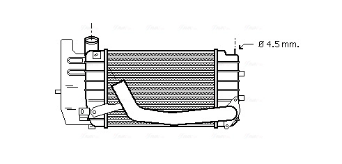 Интеркулер AVA QUALITY COOLING TOA4361