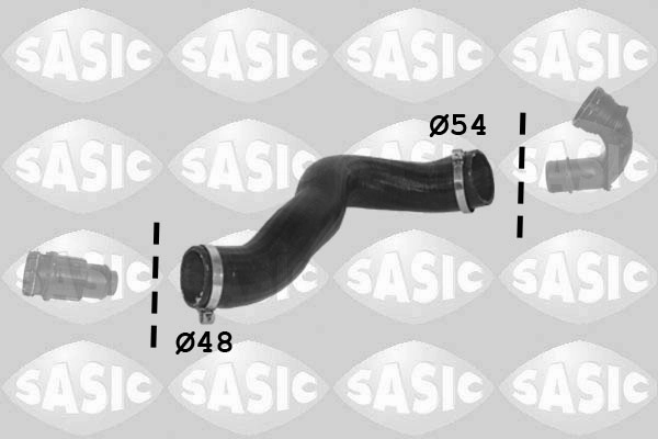 Трубка нагнетаемого воздуха SASIC 3336348