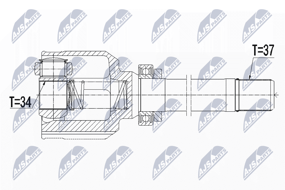 Шарнирный комплект приводной вал NTY NPW-CT-108