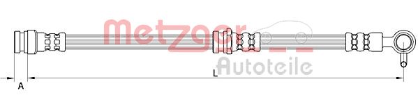 Тормозной шланг METZGER 4111632