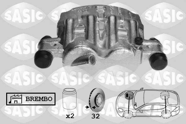 Тормозной суппорт SASIC 6500075