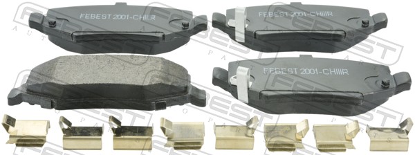 Комплект тормозных колодок дисковый тормоз FEBEST 2001-CHIIIR