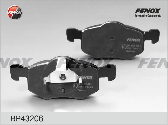 Комплект тормозных колодок дисковый тормоз FENOX BP43206
