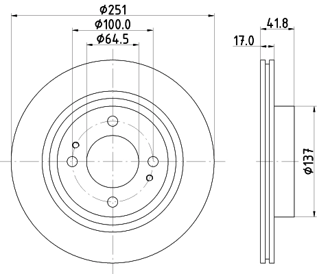 Тормозной диск HELLA/BEHR/PAGID 8DD 355 122-991