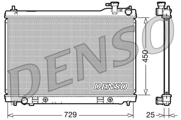 Радиатор охлаждение двигателя DENSO DRM46100