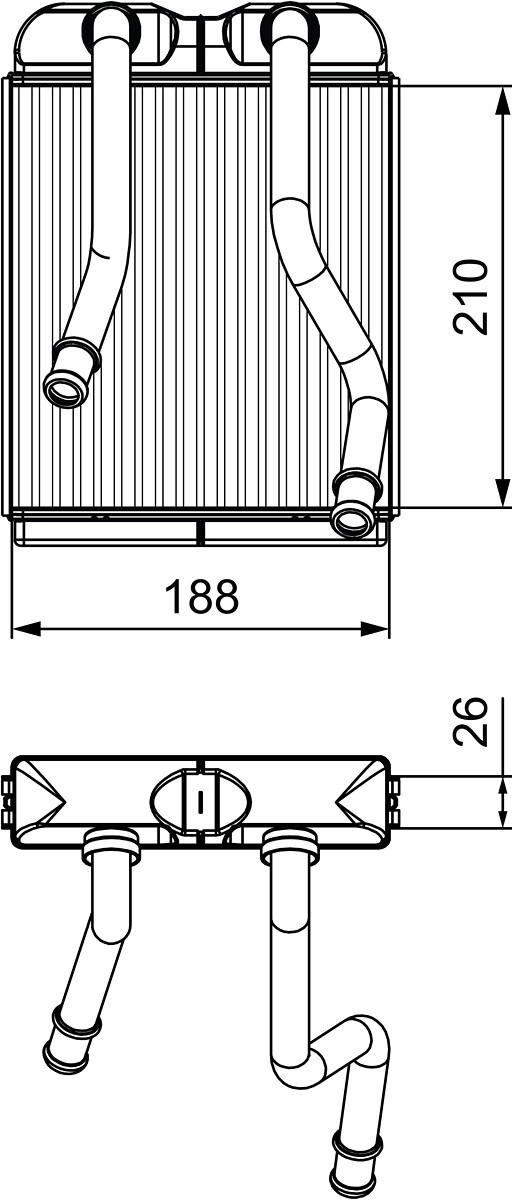 Теплообменник отопление салона VALEO 811532