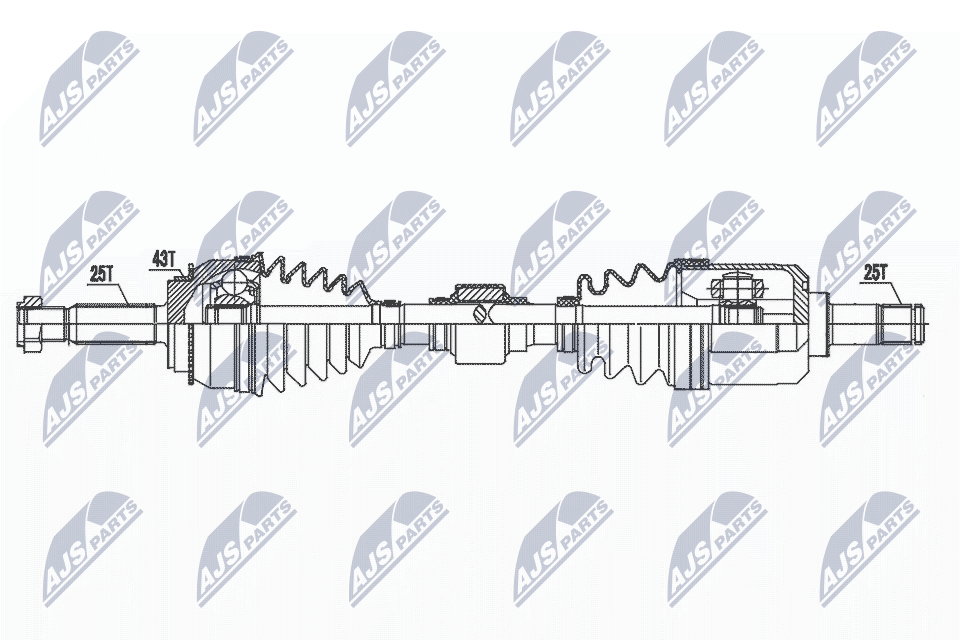 Приводной вал NTY NPW-MS-071