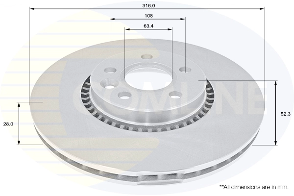 Тормозной диск COMLINE ADC1251V
