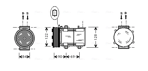 Компрессор кондиционер AVA QUALITY COOLING FDK352