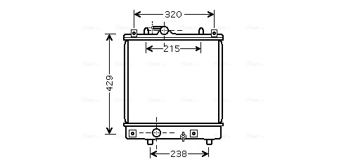 Радиатор охлаждение двигателя AVA QUALITY COOLING OLA2382