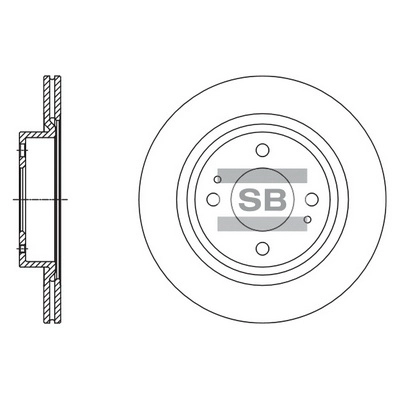 Тормозной диск HI-Q SD4332
