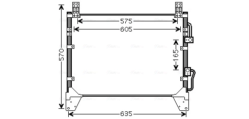 Конденсатор кондиционер AVA QUALITY COOLING DW5142