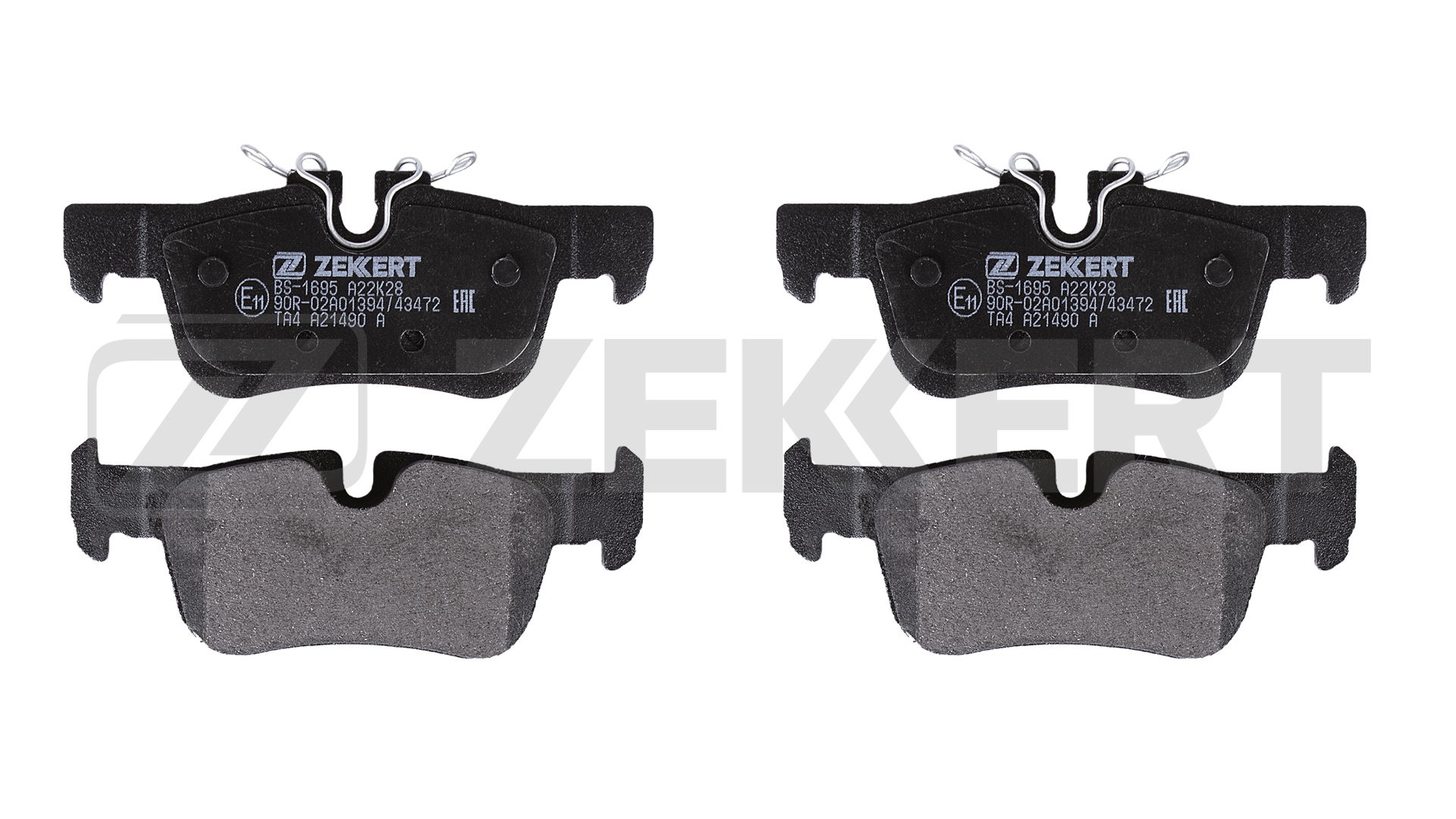 Комплект тормозных колодок дисковый тормоз ZEKKERT BS1695