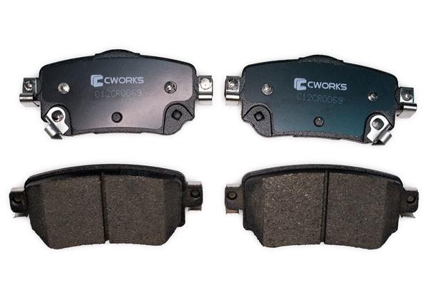 Комплект тормозных колодок дисковый тормоз CWORKS C12CR0069