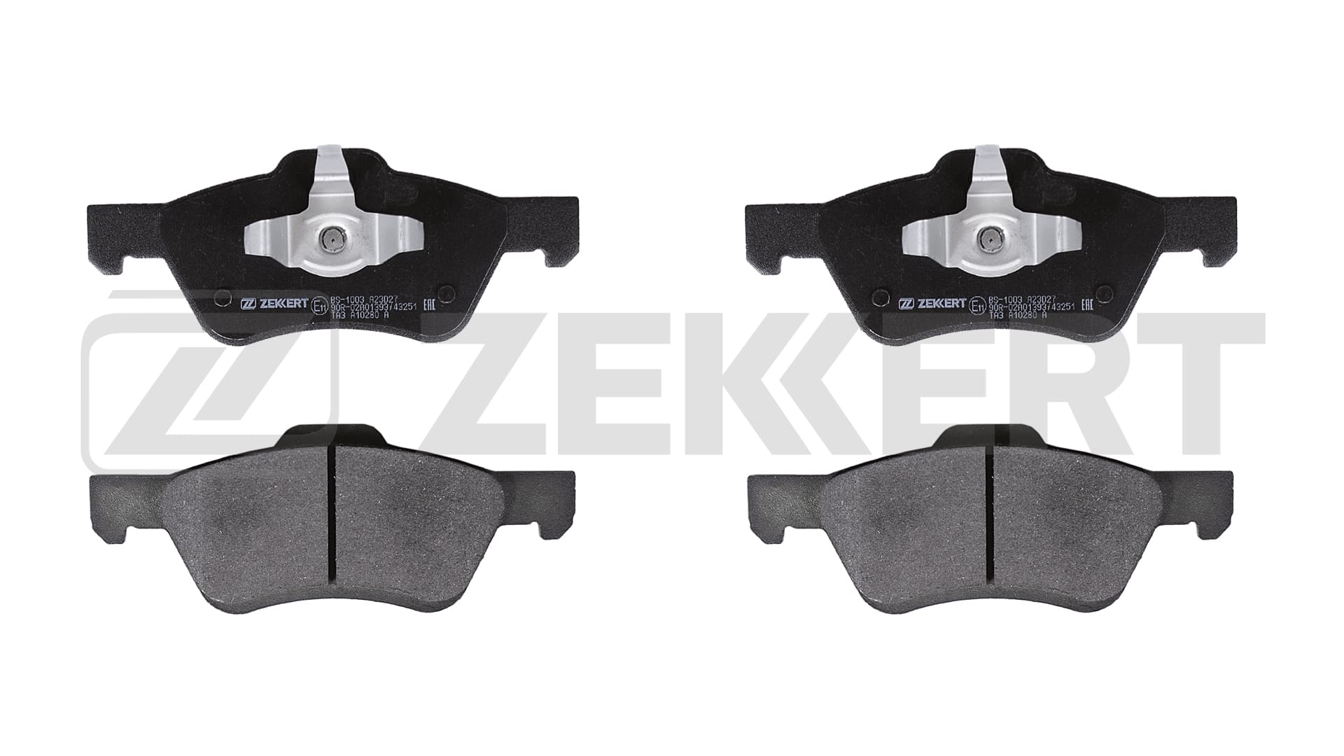 Комплект тормозных колодок дисковый тормоз ZEKKERT BS-1003