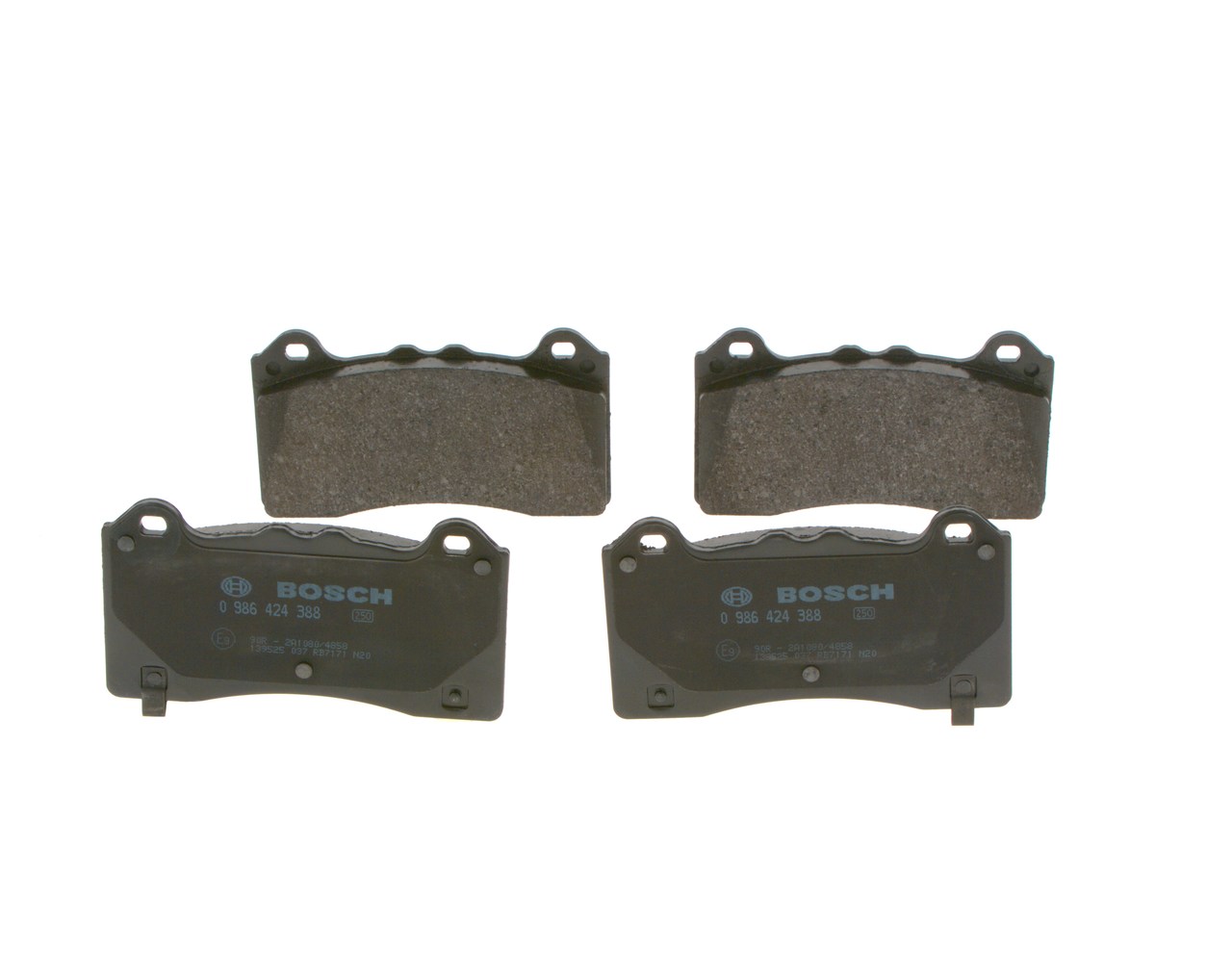Комплект тормозных колодок дисковый тормоз BOSCH 0 986 424 388