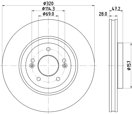 Тормозной диск NISSHINBO ND6115K