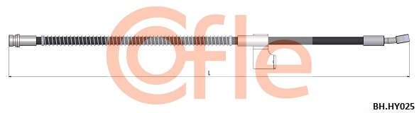 Тормозной шланг COFLE 92.BH.HY025