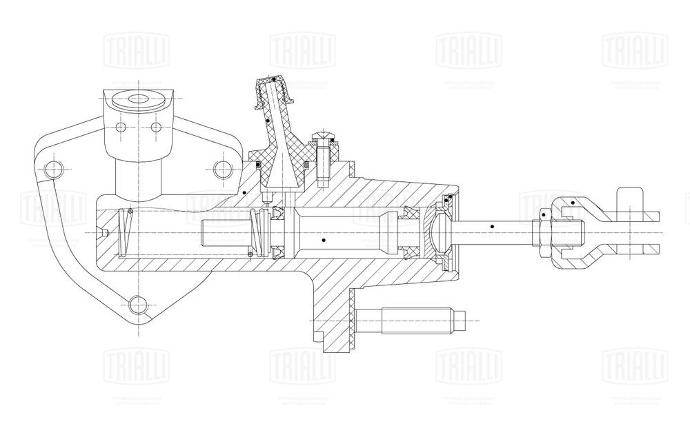 Рабочий цилиндр система сцепления TRIALLI CF 9011