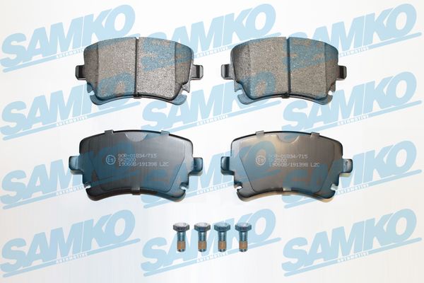 Комплект тормозных колодок дисковый тормоз SAMKO 5SP1398