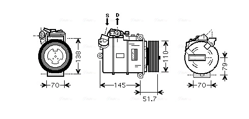 Компрессор кондиционер AVA QUALITY COOLING BWAK329