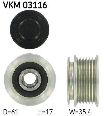 Механизм свободного хода генератора SKF VKM 03116
