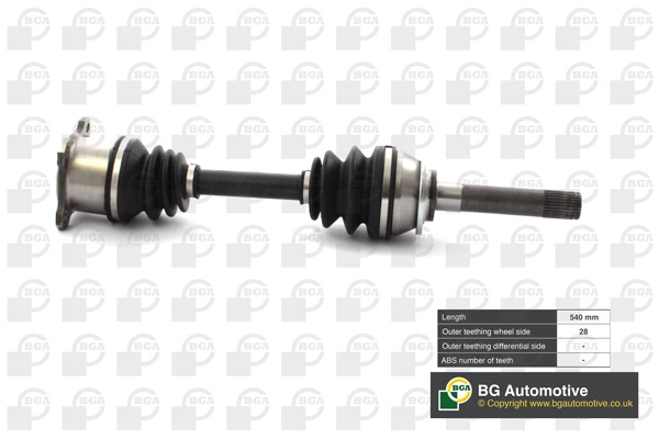 Приводной вал BGA DS6100R