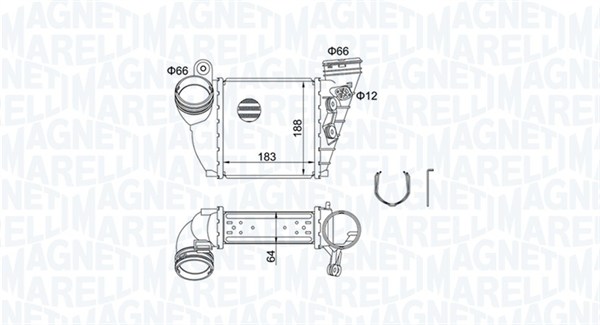 Интеркулер MAGNETI MARELLI 351319204870