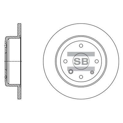 Тормозной диск HI-Q SD3058