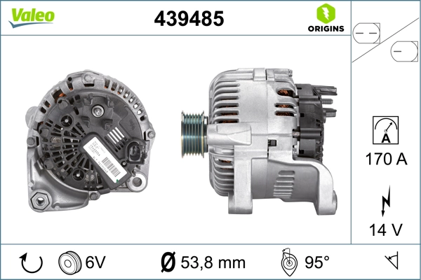 Генератор VALEO 439485