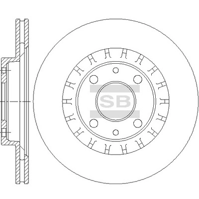 Тормозной диск HI-Q SD5803