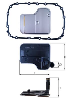 Гидрофильтр автоматическая коробка передач MAHLE/KNECHT HX240D