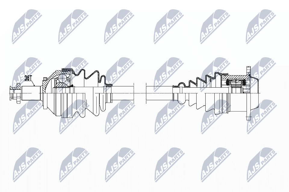 Приводной вал NTY NPW-VW-147