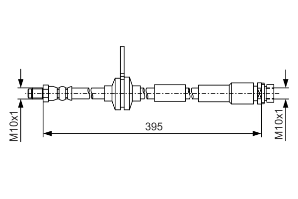 Тормозной шланг BOSCH 1 987 481 B19