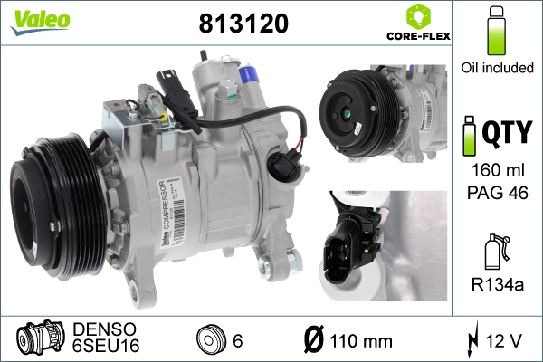 Компрессор кондиционер VALEO 813120
