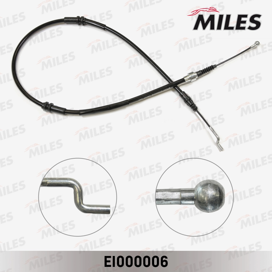 Тросик cтояночный тормоз MILES EI000006