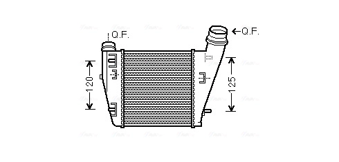 Интеркулер AVA QUALITY COOLING RTA4552