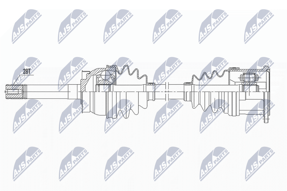 Приводной вал NTY NPW-NS-104