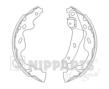 Комплект тормозных колодок NIPPARTS J3502082