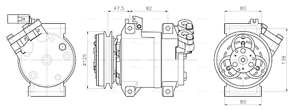 Компрессор кондиционер AVA QUALITY COOLING MTAK295